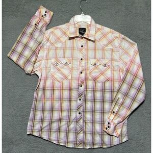 Dragonfly Edward Dada Pink Orange Purple Fade Shirt Mens Sz XL‎ Rockabilly